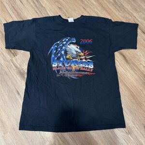 2006 Sturgis Black Hills Rally Eagle Graphic Tee - Black